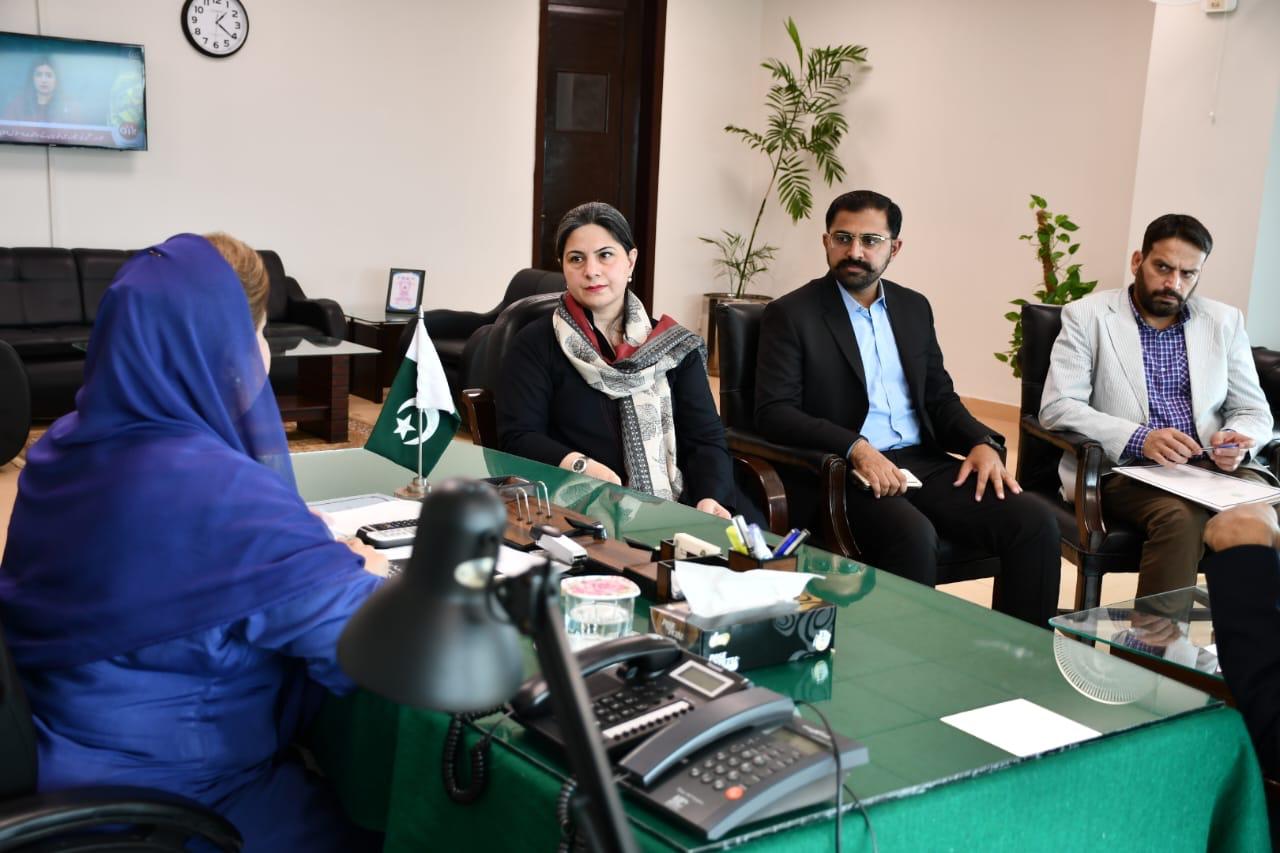 Meeting with Parlimentary secretary Ms. Saba Sadiq. Member NCSW Punjab